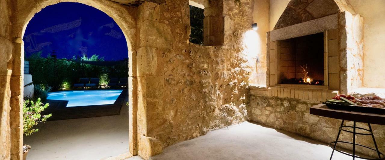 Almyrida Sands Luxury Stone Villa Xirostérnion Eksteriør billede