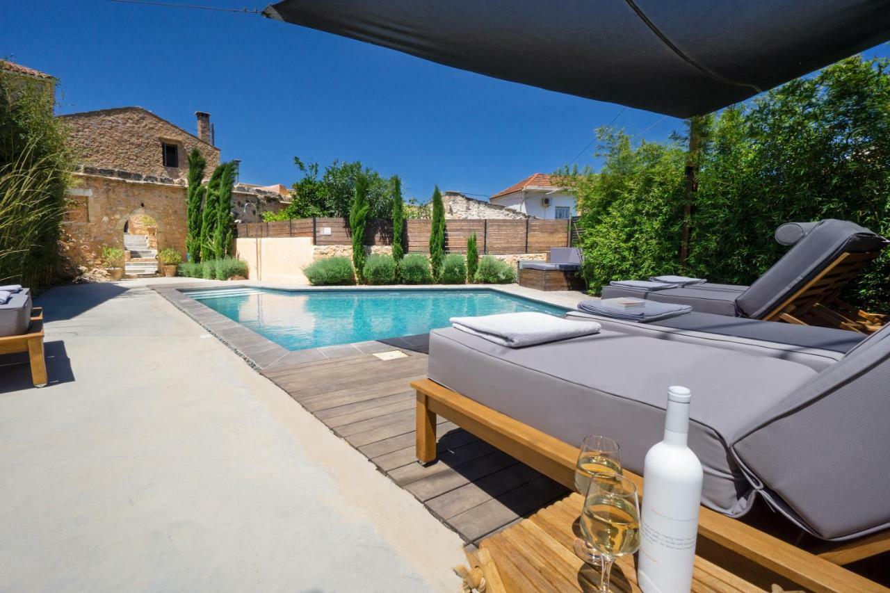 Almyrida Sands Luxury Stone Villa Xirostérnion Eksteriør billede